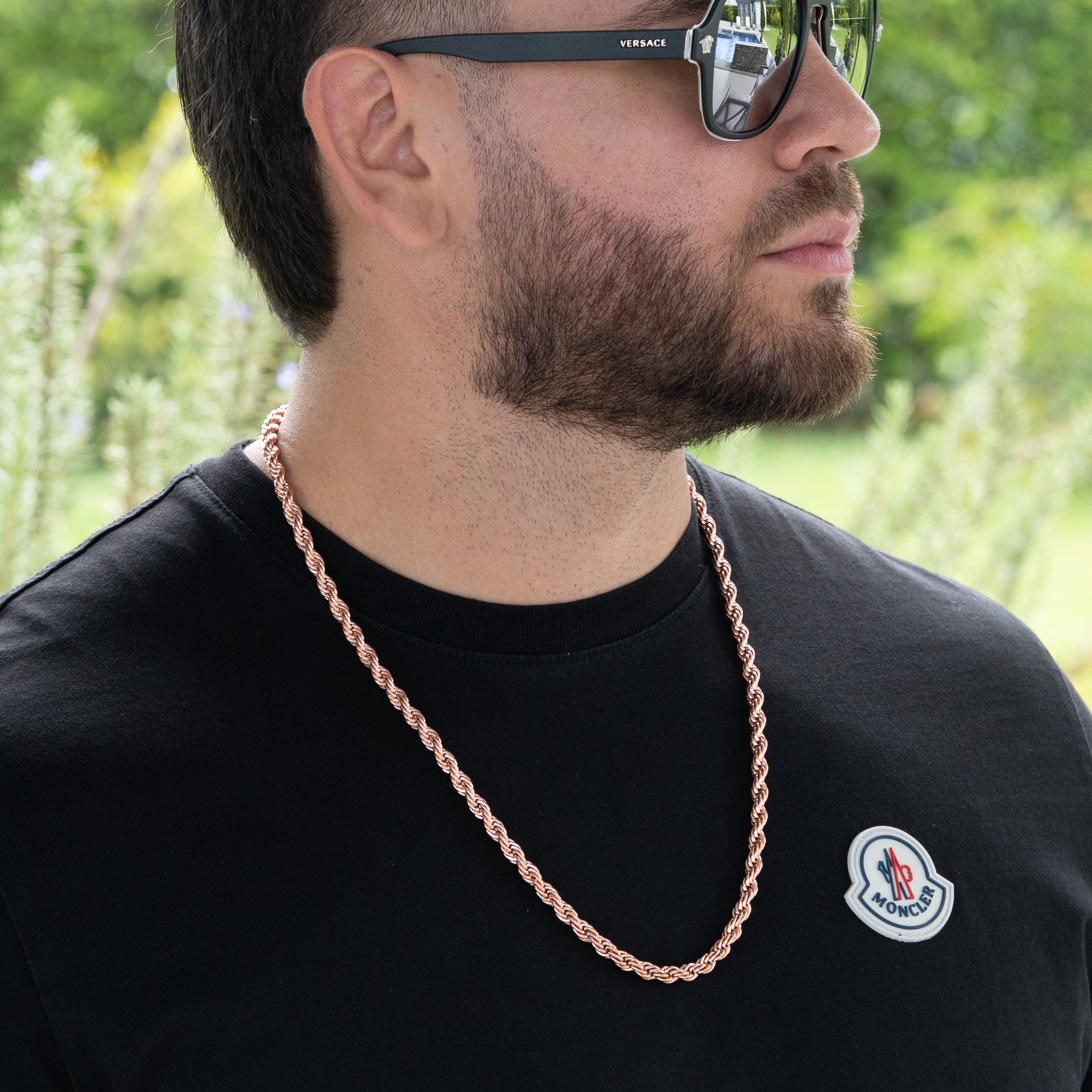 Cadena Lazo Rosa Hombre