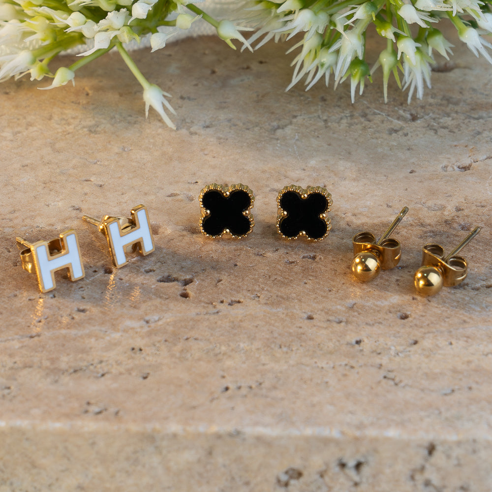 Aretes x 3 Trebol H - Ref39