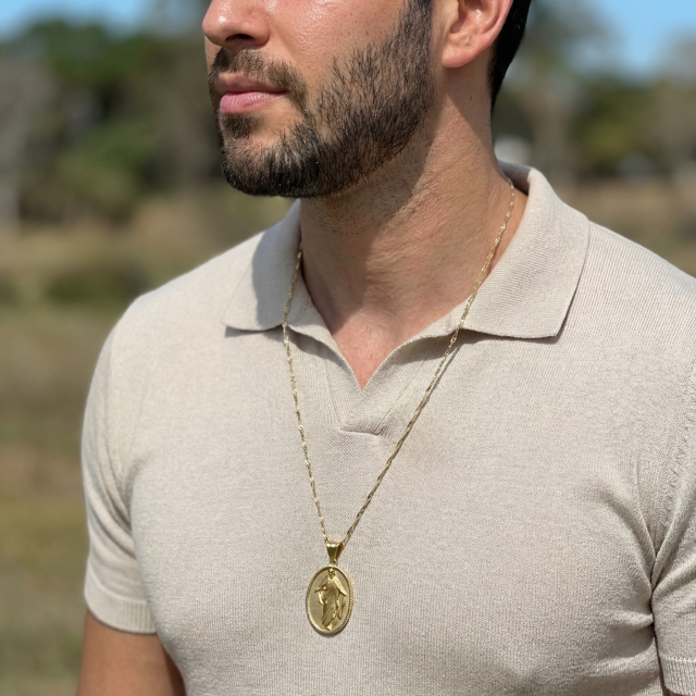 Combo Cadena Singapur Hombre + Dije Jesús Gratis