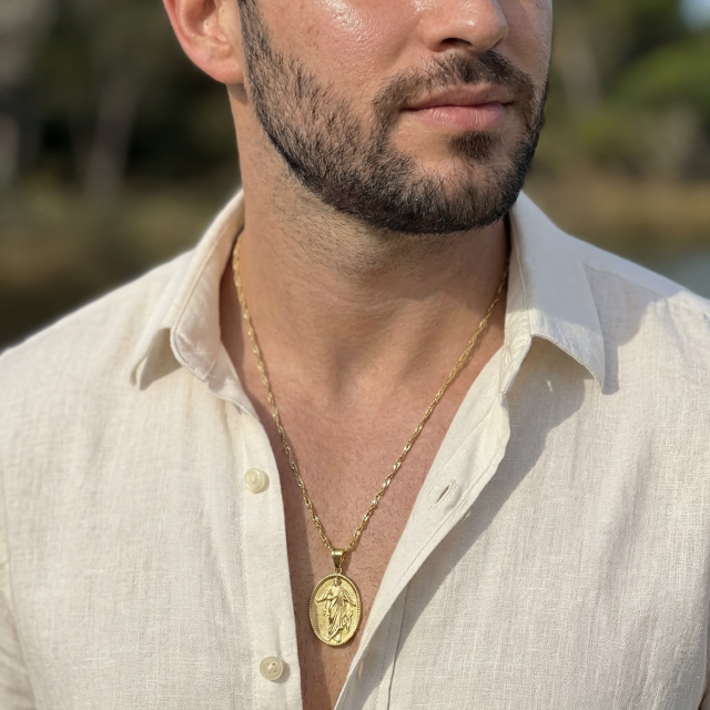 Combo Cadena Singapur Hombre + Dije Jesús Gratis